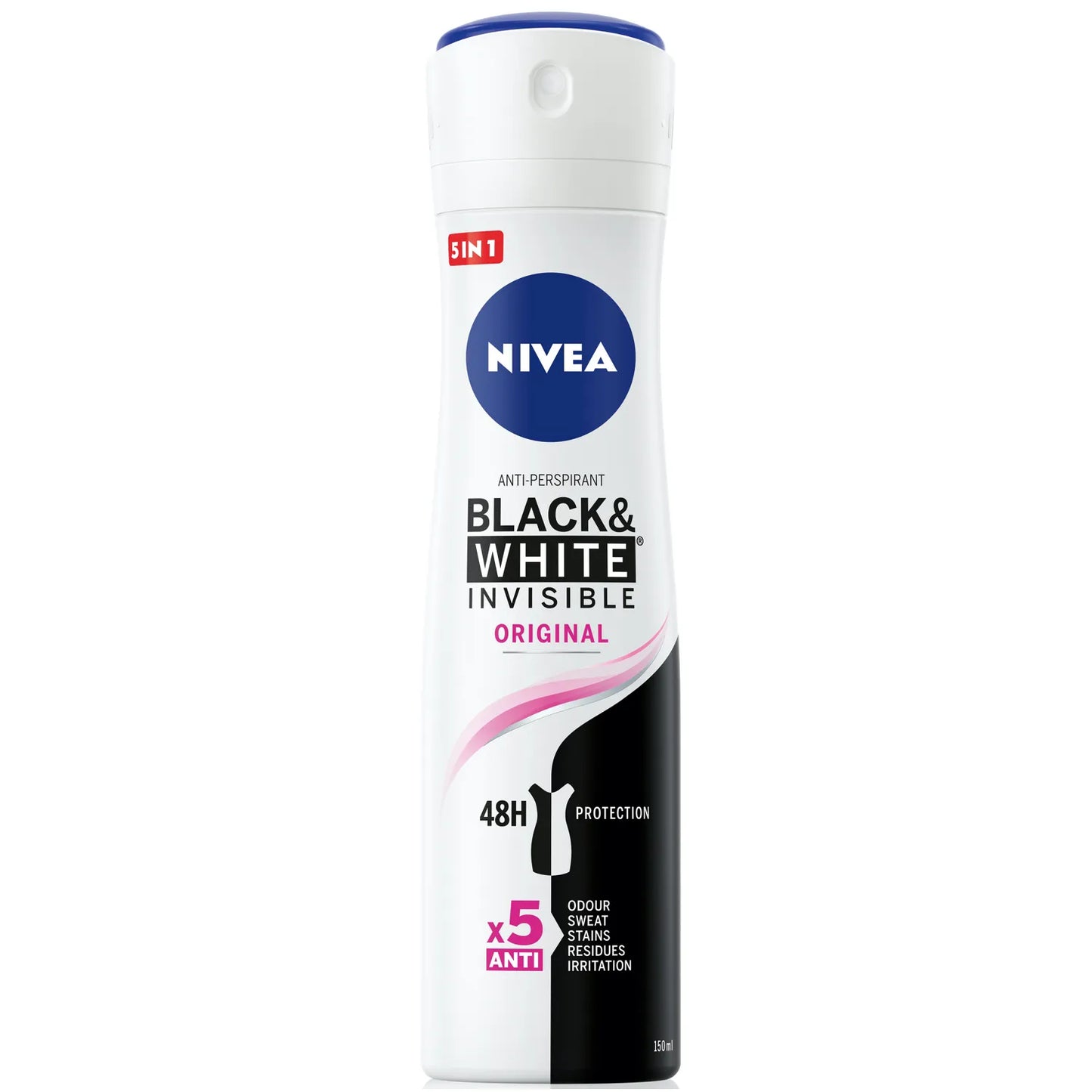 Nivea | Invisable Black & White Original, Antiperspirant Deodorant Spray for Women | 150ml