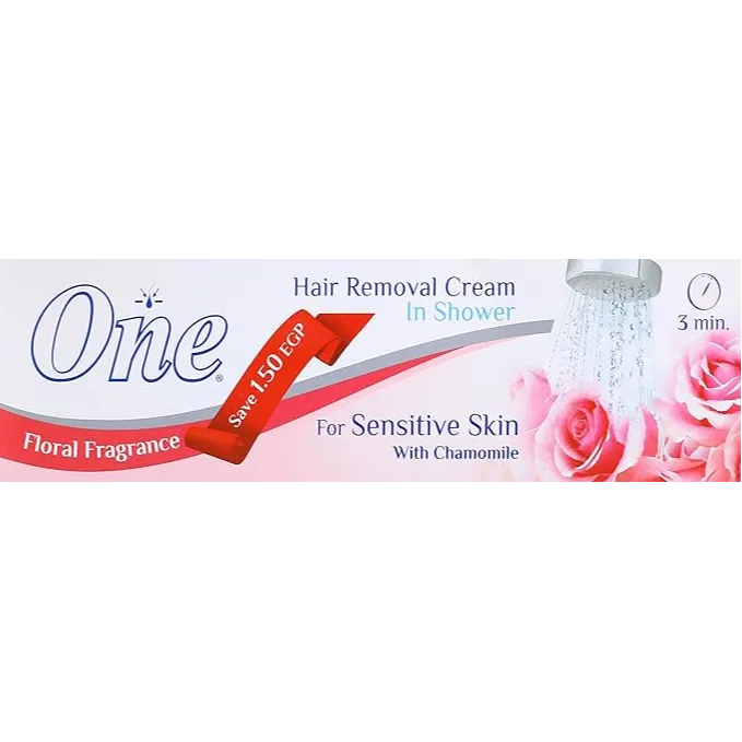 One | Hair Removal Cream Enriched with Chamomile for Sensitive Skin | 90gm | 1.5 EGP Off