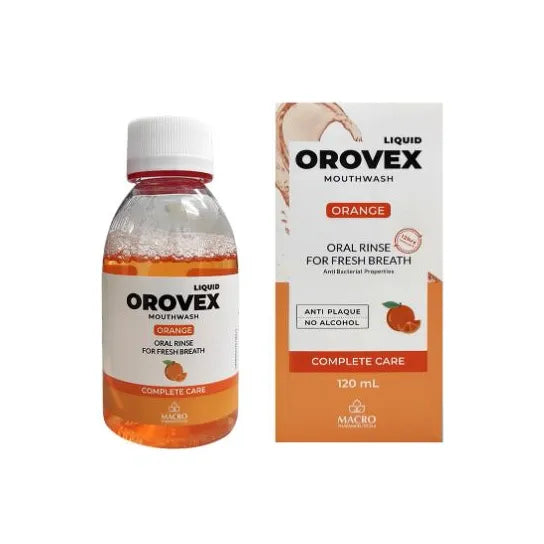 Orovex | Macro liquid Mouth Wash - Orange | 120ml