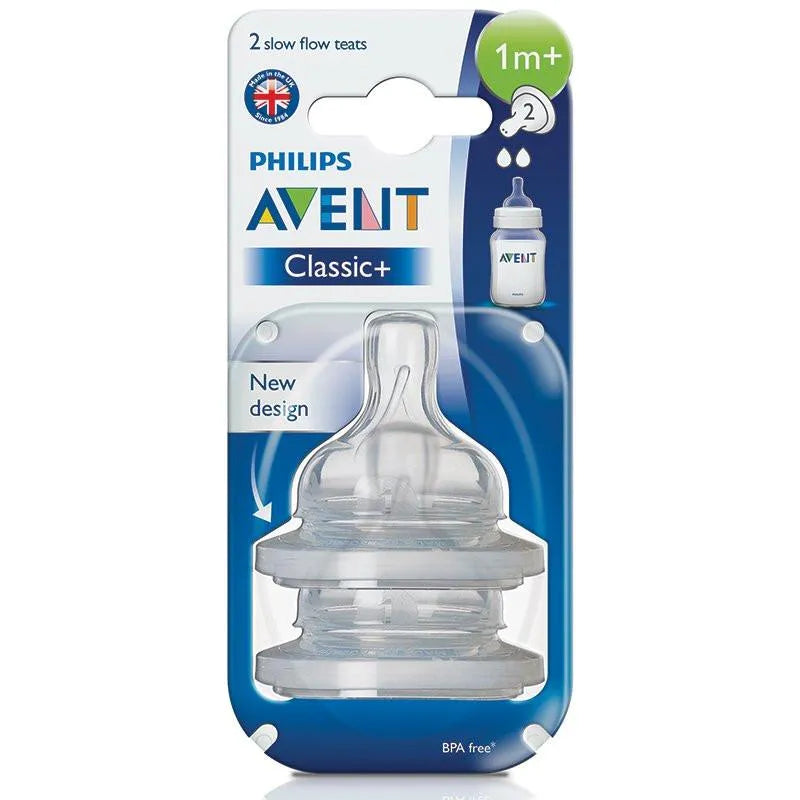 Philips | Avent Classic Teats +1M | 2 Pcs