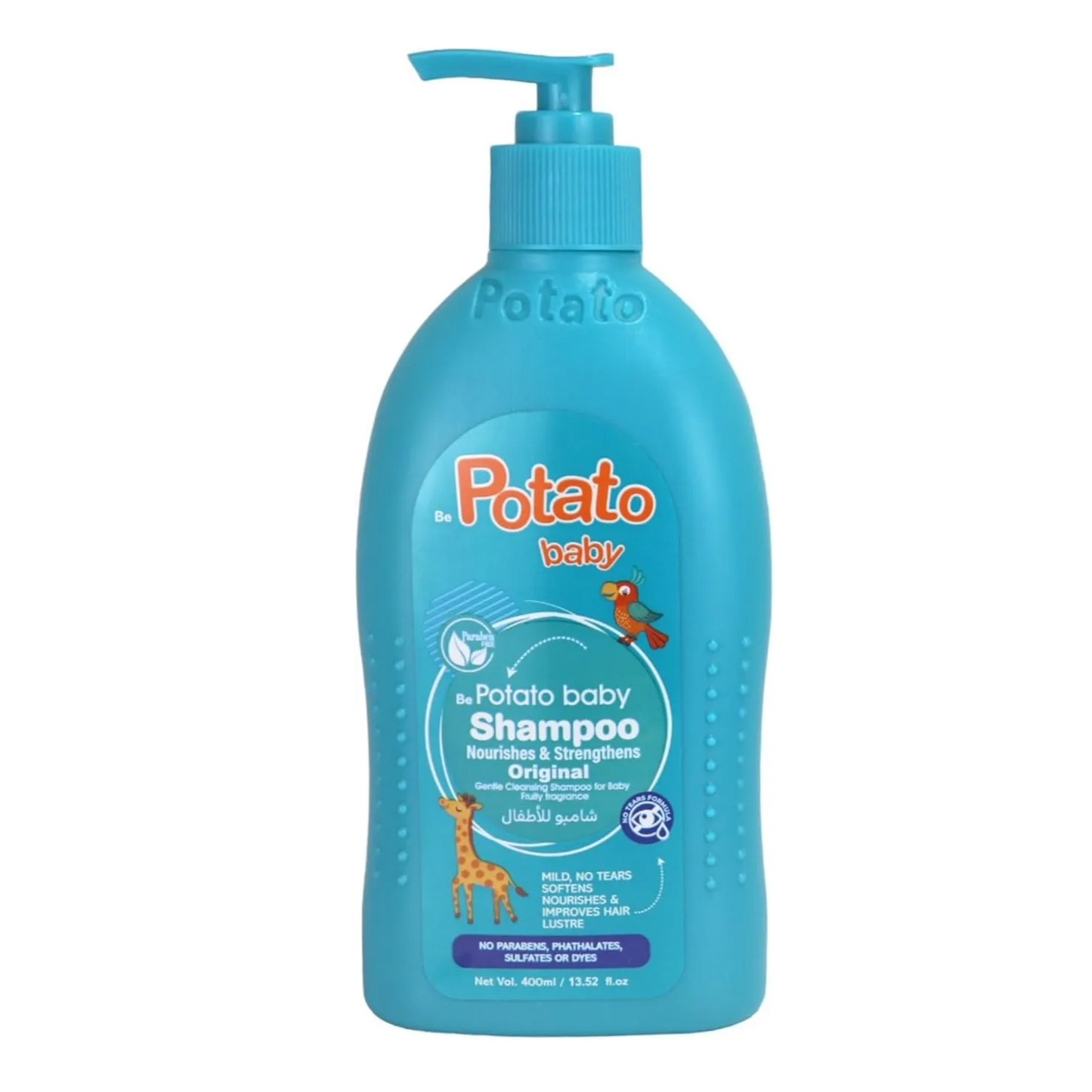 Potato | Baby Shampoo Nourishes & Strengthens Parapen Free Original | 400ml