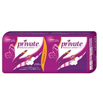 Private | Maxi Night Feminine Pads with Wings | 16 Pcs