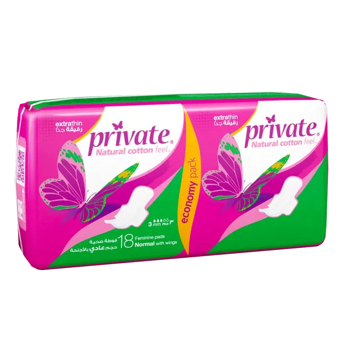 Private | Normal Thin Feminine Towel | 18 pieces