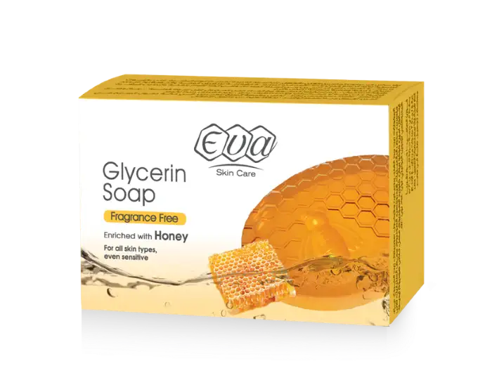 Eva Skin Care Glycerin Soap Enriched With Honey For All Skin Types, Even Sensitive 100 Gm