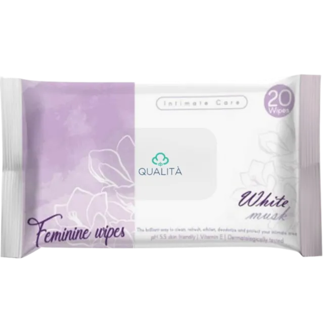 Qualita | Feminine Wet Wipes | 20 Pcs