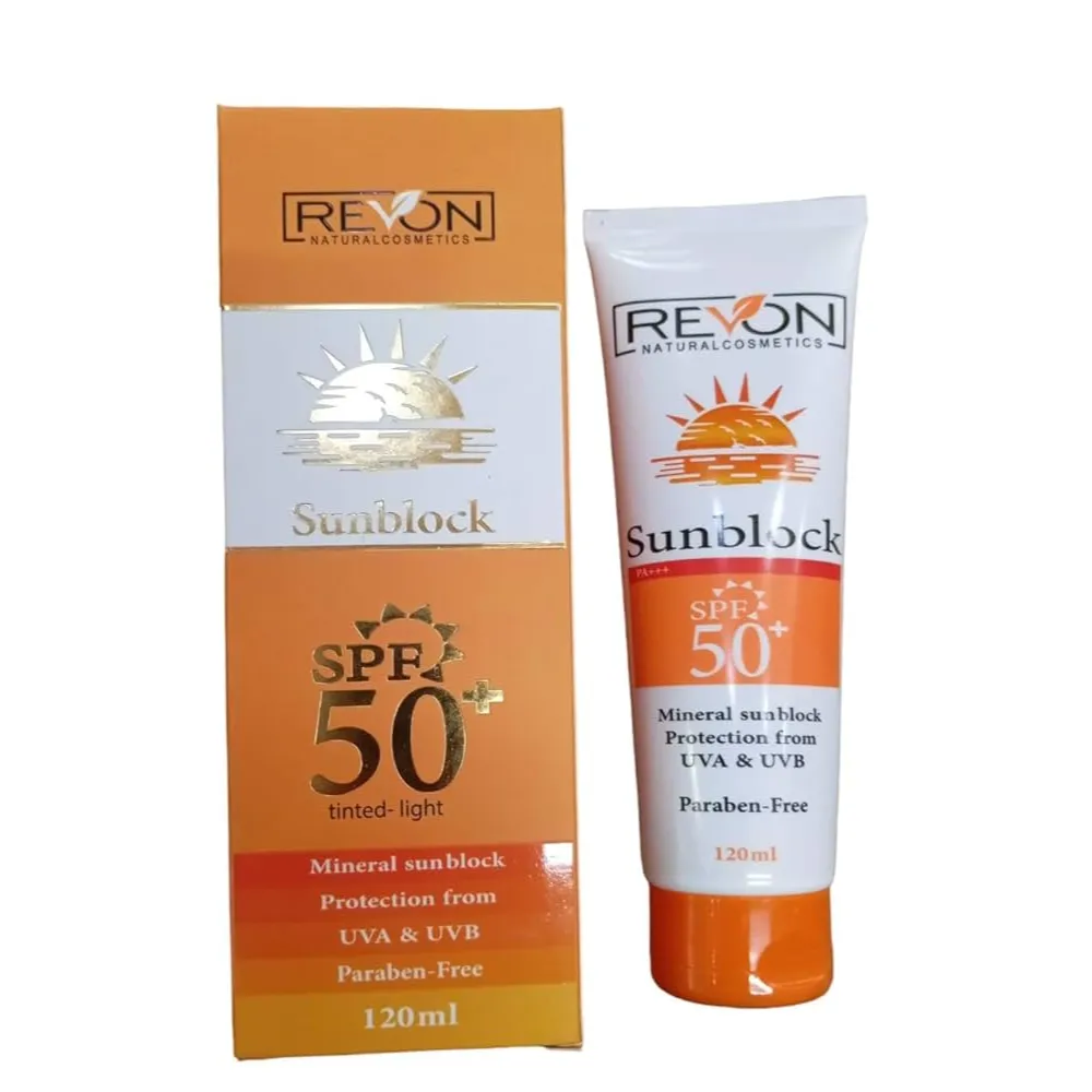 Revon | Sun Block Cream Sunscreen Tinted Light | 120ml