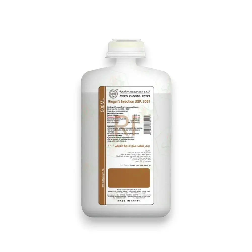 Ringer Intravenous Infusion with Cap | 500ml (Ateco Pharma)