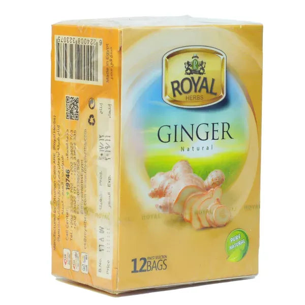 Royal | Herbs Ginger Natural Tea Bags | 12 Pcs