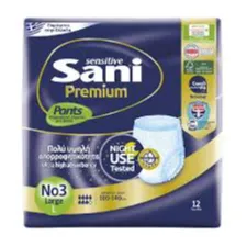Sani | Sensitive Premium Pants Large | 12 Pcs