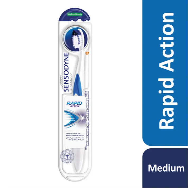 Sensodyne | Rapid Action Toothbrush for Sensitive Teeth Medium