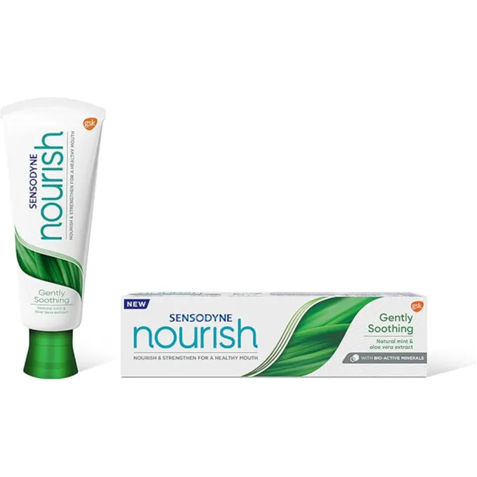 Sensodyne | Nourish Gently Soothing Daily Toothpaste with Natural Mint and Aloe Vera Extract | 75ml