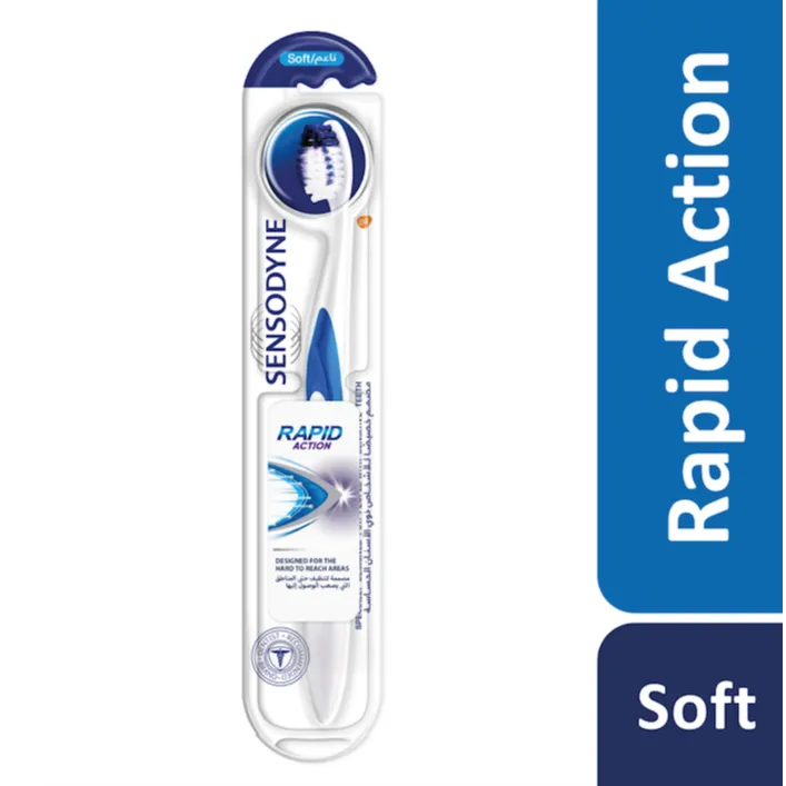 Sensodyne | Rapid Action Toothbrush for Sensitive Teeth Soft