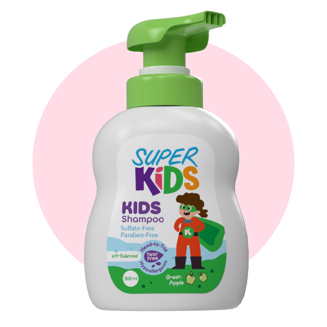 Superkids Kids Shampoo Green Apple Fragrance
