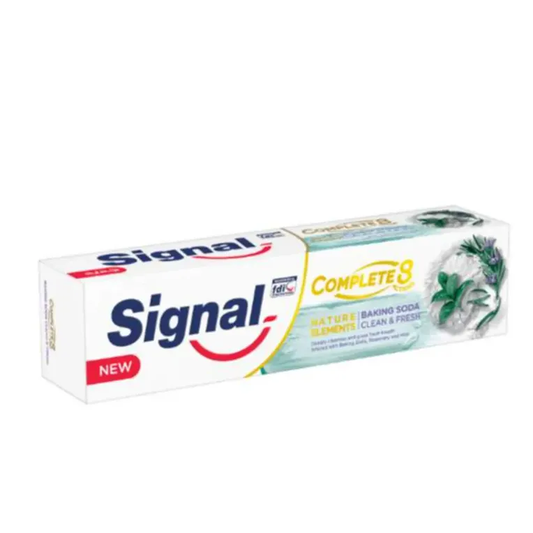 Signal | Complete 8 Nature Elements Toothpaste with Baking Soda Rosemary & Mint | 100ml | 7 Le Off