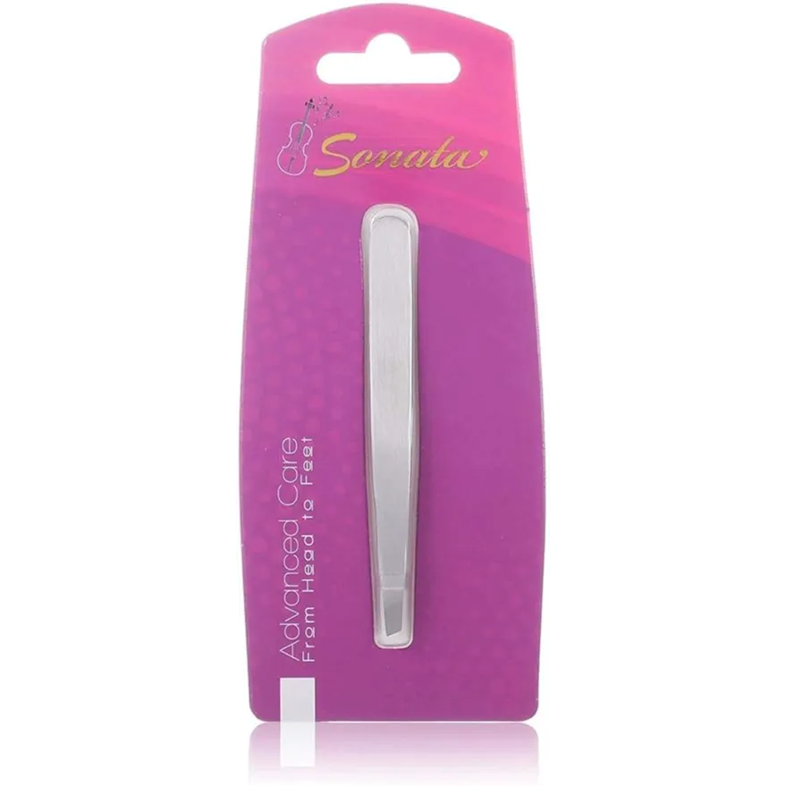 Sonata | Wide Stainless Steel Tweezers with Angled Tip