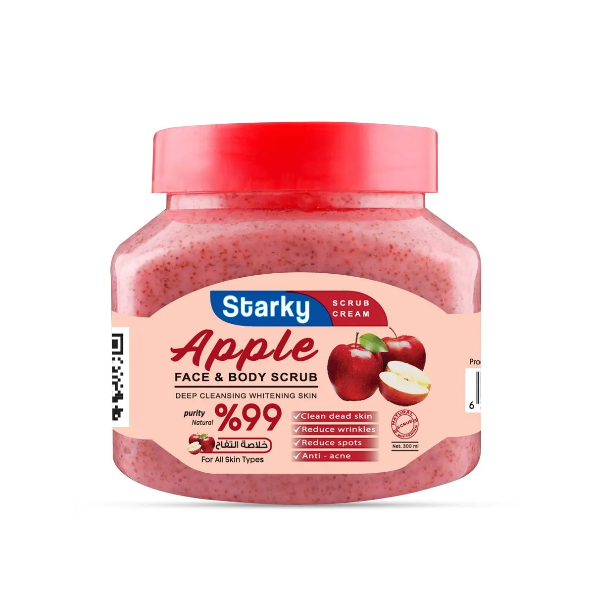 Starky | Apple Natural Skin Scrub Cream | 300ml