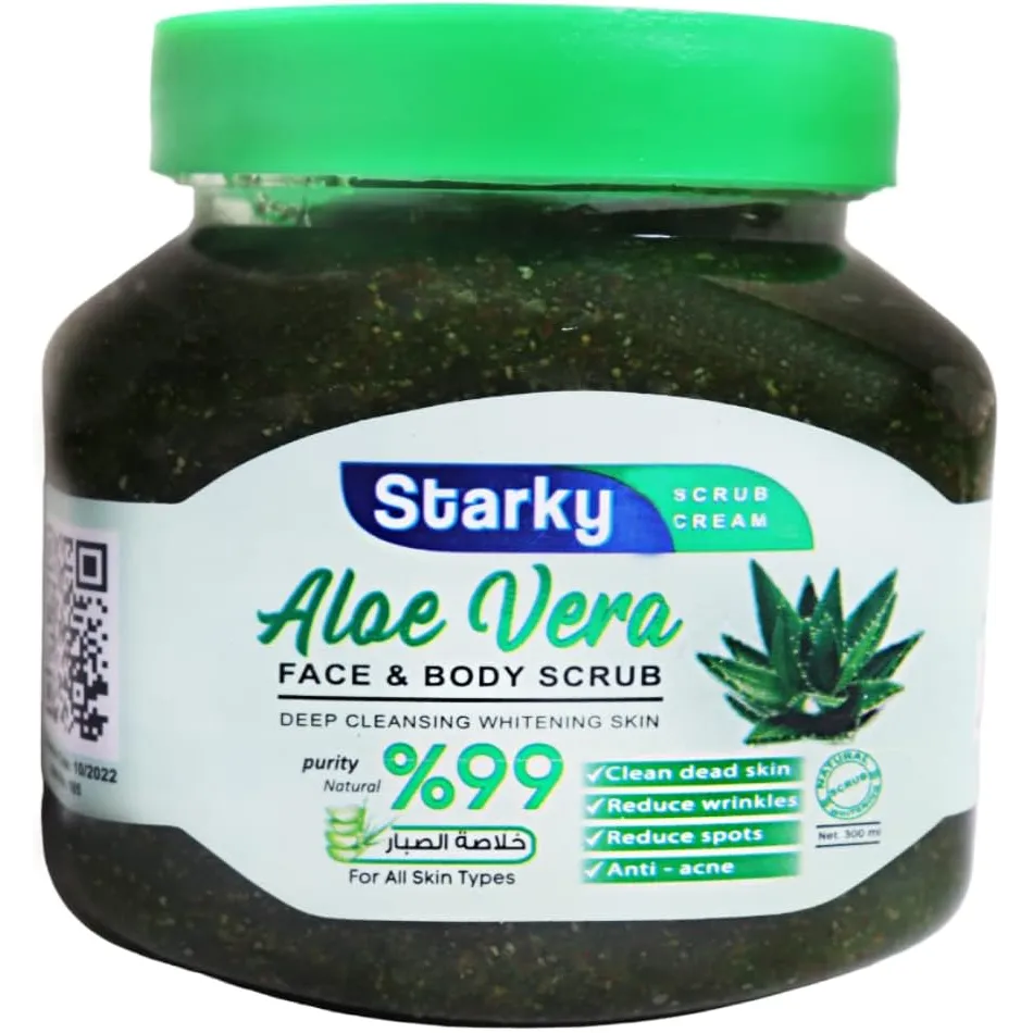 Starky | Face & Body Scrub Deep Cleansing Whitening Skin with Aloe Vera | 300ml