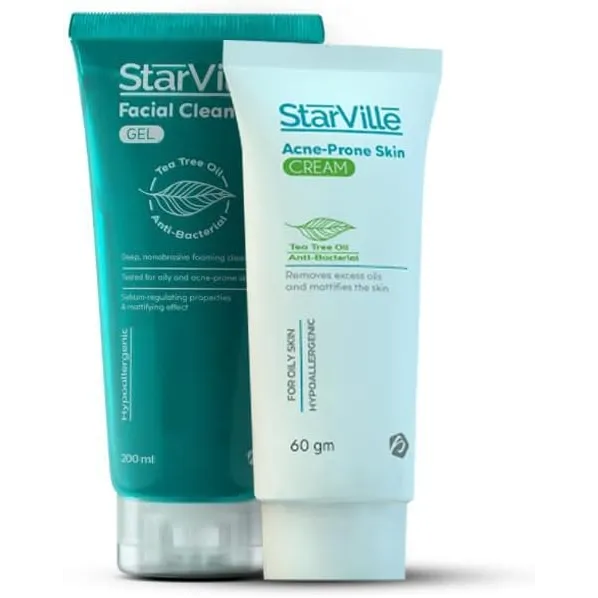 Starville | Facial Cleanser & Acne prone skin Cream