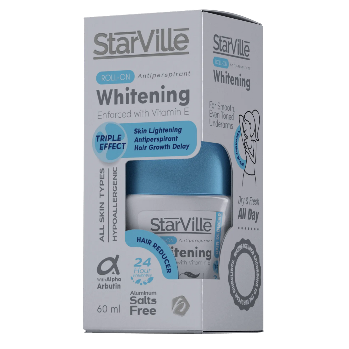 Starville | Whitening Roll On Hair Reducer | 60ml