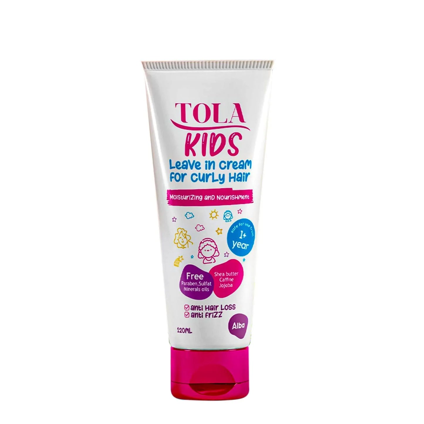 Tola Hair | Leave In Cream for Kids Curly Hair | 120ml