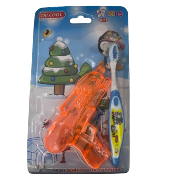 Tricool | Kids Soft Children's Teeth Brush + Toy Gun