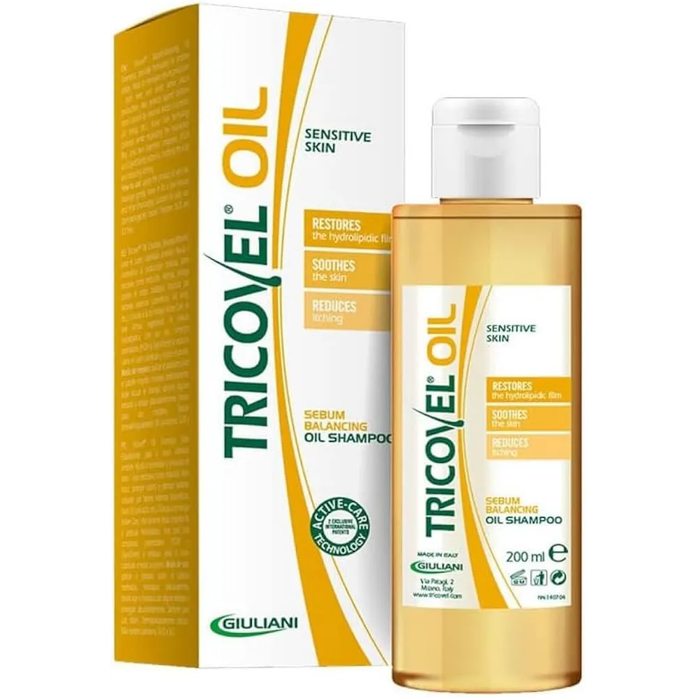 Tricovel | Sebum Balancing Oil Shampoo for Sensitive Scalp | 200ml