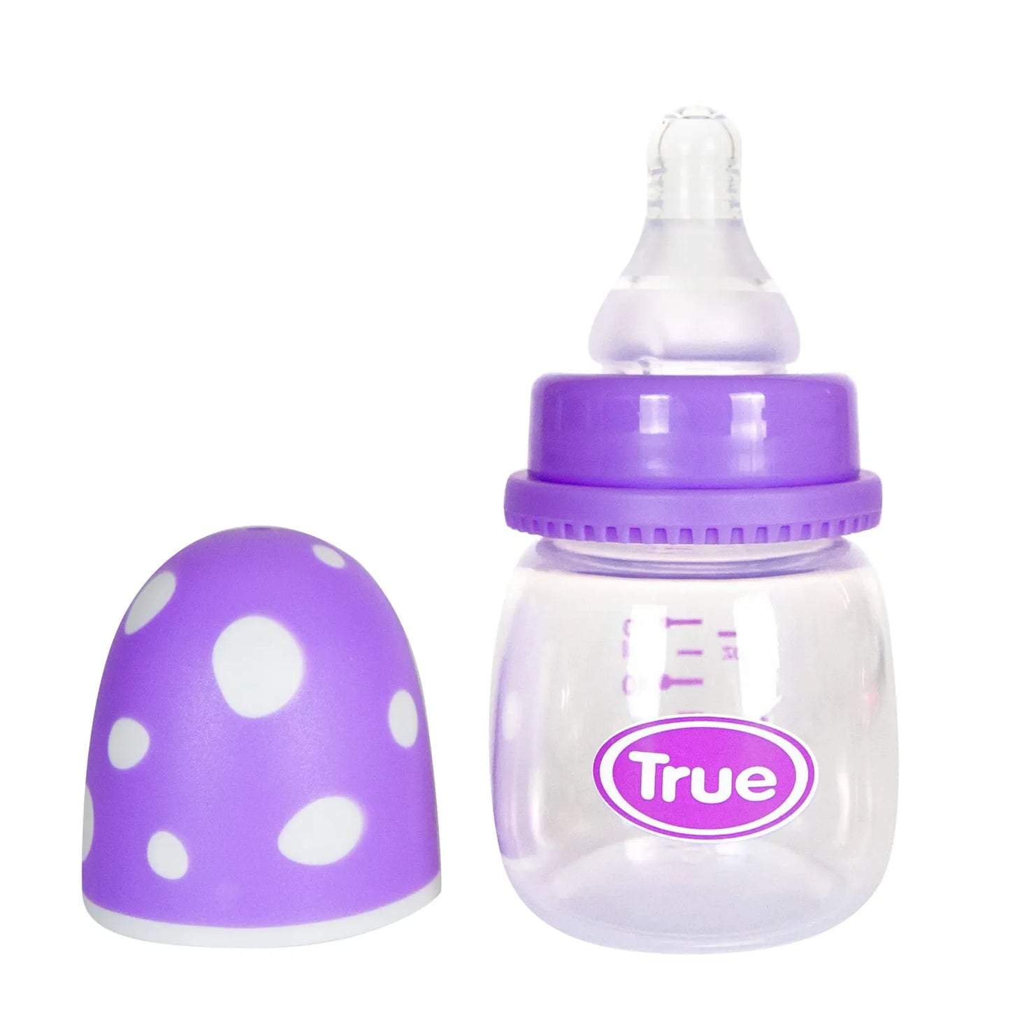 True | Standard Plastic Mushroom Shaped Bottle from +0M Purple | 60ml