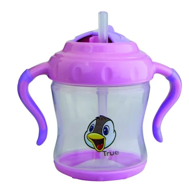 True | Baby Straw Cup from +6M Pink | 250ml