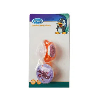 True | Soother with Chain +0M Orange 18010TR | 1 Pc