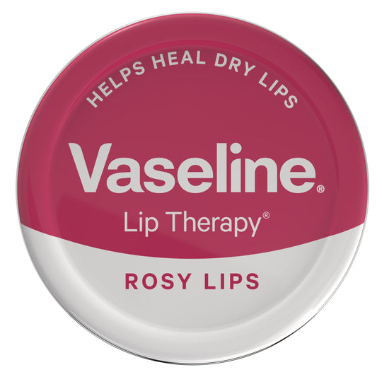 Vaseline Lip Therapy Rosy Lips 20g front tin