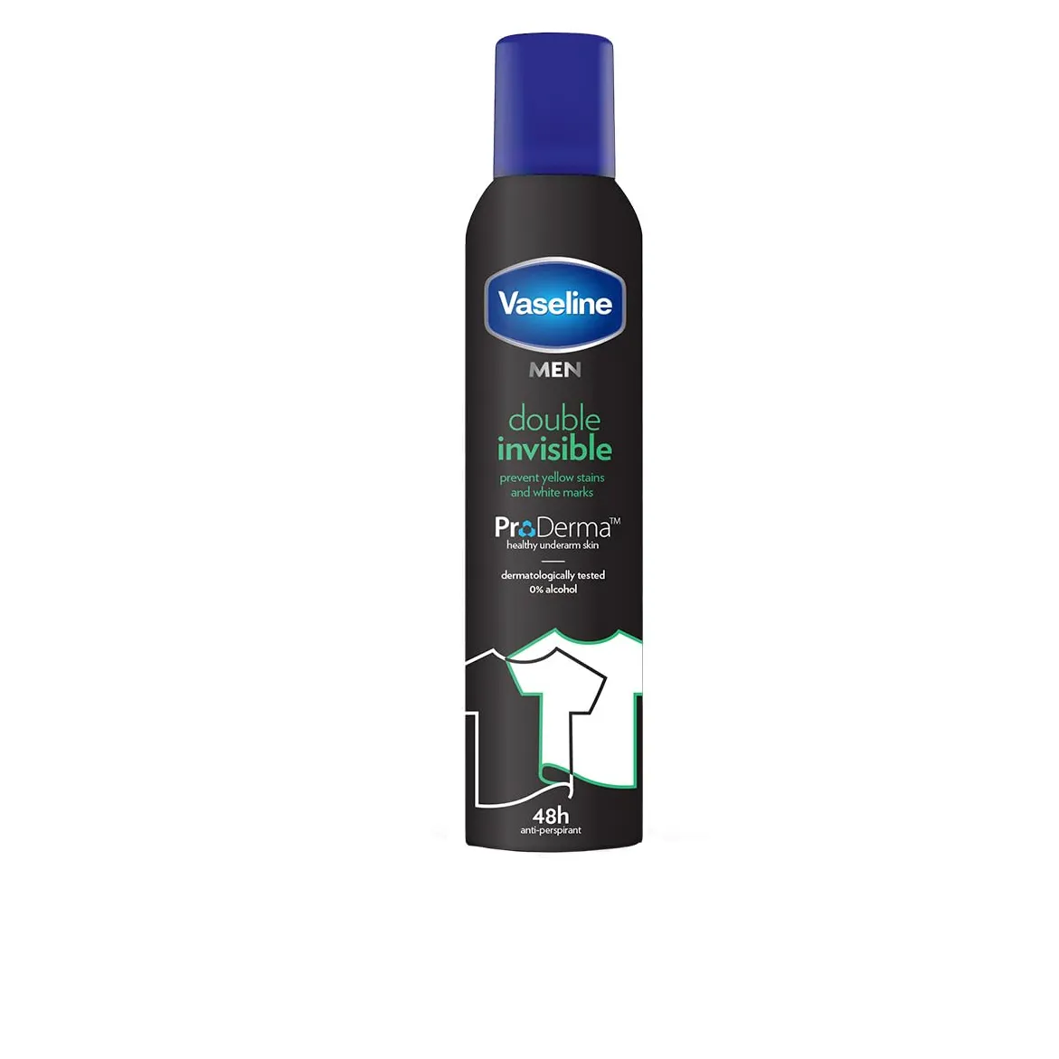 Vaseline | Double Invisible Pro-Derma Antiperspirant Spray For Men | 250 ml