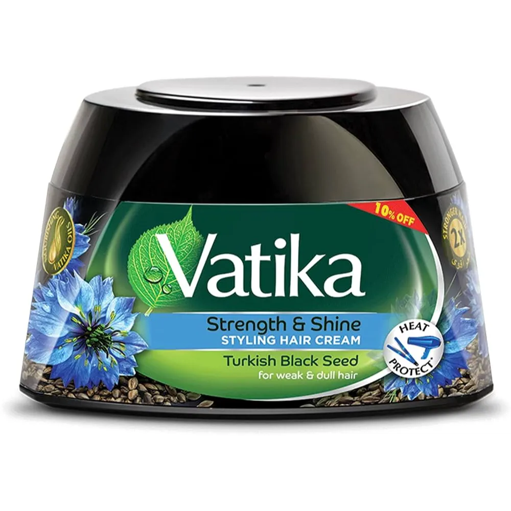 Vatika | Strength & Shine Styling Hair Cream with Black Seed | 210ml