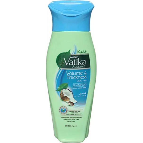 Vatika | Volume And Thickness Shampoo For Damaged Hair | 190ml