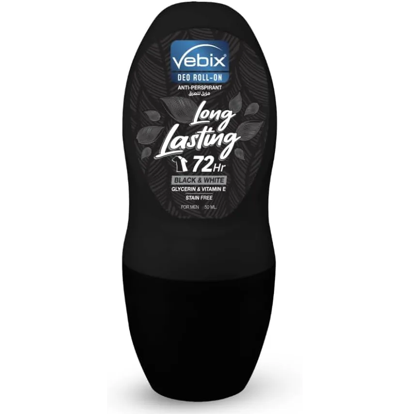 Vebix | Long Lasting Black & White For Men | 50ml