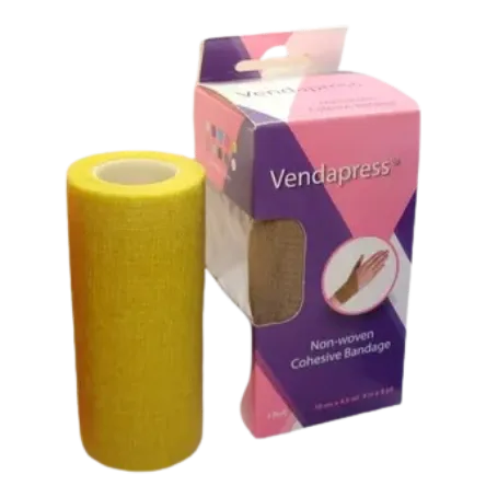 Vendapress | Venda Press Non-Woven Cohesive Yellow | 10cmx4.55m