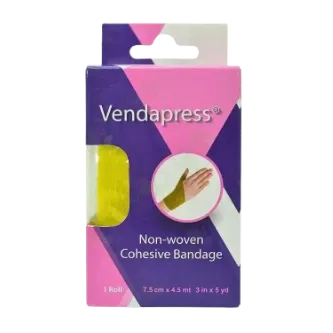Vendapress | Non-Woven Cohesive Yellow | 7.5cmx4.55m