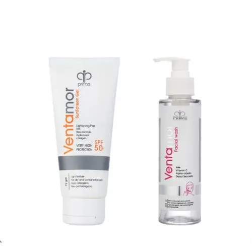 Ventamor | Sunscreen Gel Spf50+ | 75gm + Facial Wash | 200ml