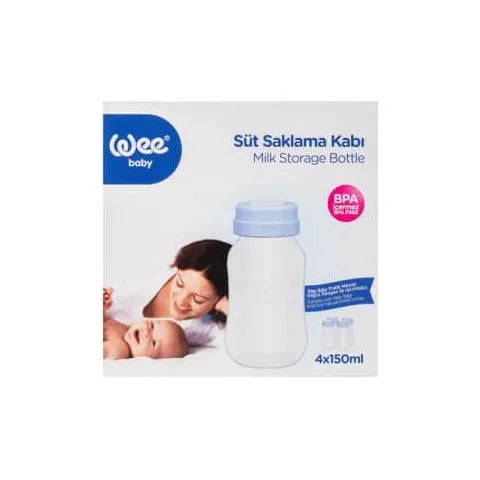 Wee Baby | Breast Milk Storage Bottle | 150ml | 4 Pcs