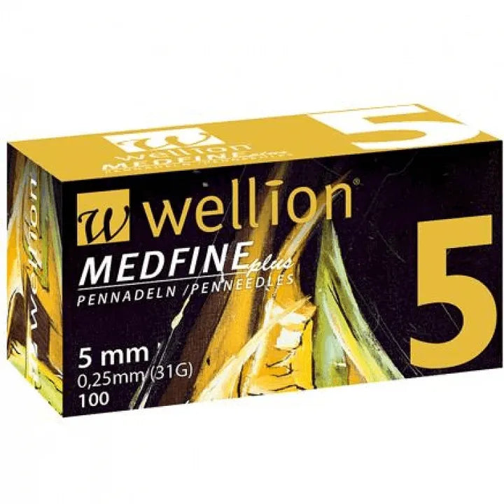 Wellion | Medfine Plus 5mm Insulin Pen Needles 31g 100pcs