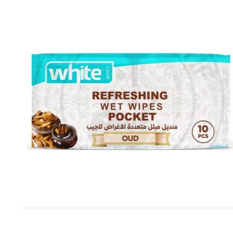 White | Refreshing Wipes Oud | 10 Wipes