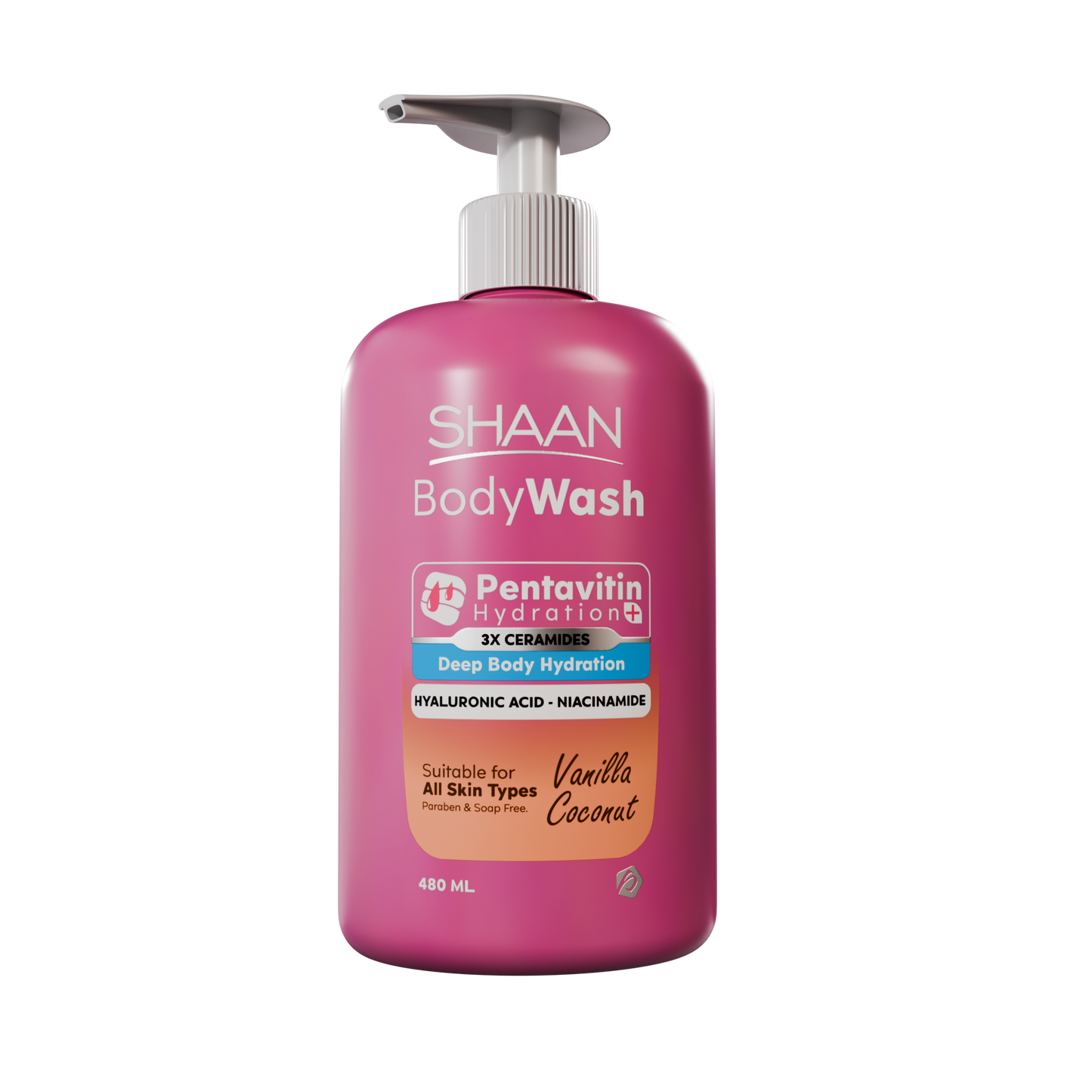 SHAAN Vanilla Coconut Hydrating Body Wash 480 Ml