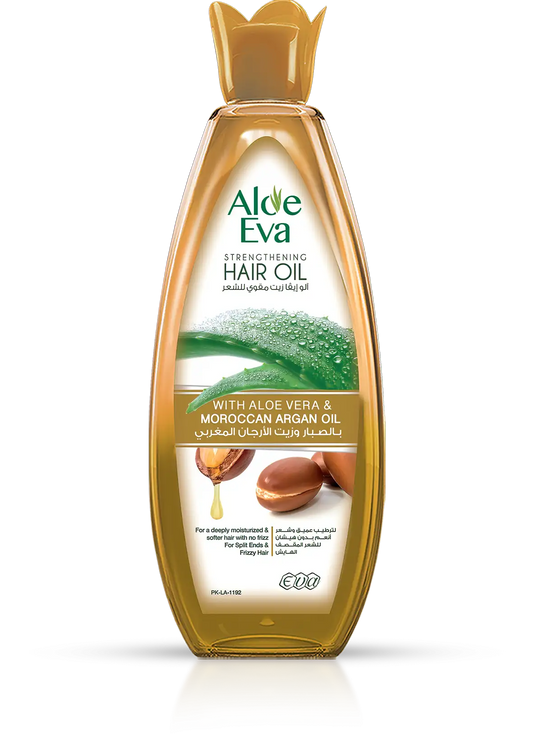 Aloe Eva Hair Strengthening Oil With Aloe Vera & Moroccan Argan Oil 170 Ml ( Special Offer 10 % )