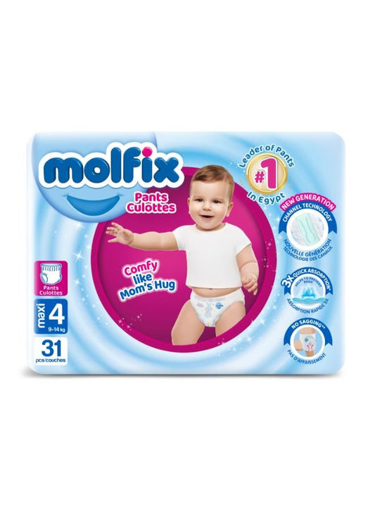 Molfix Twin Pack Of 31 Midi Pants Diapers - Size 4