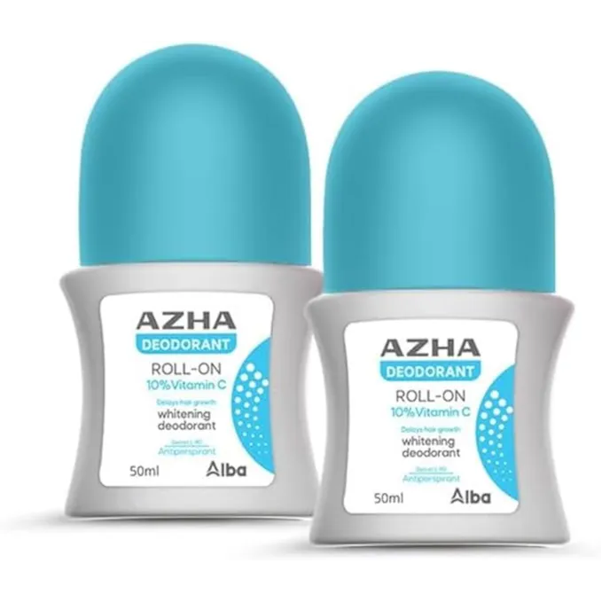 1+1 Azha | Roll-On Whitening Deodorant 10% Vitamin C | 60ml