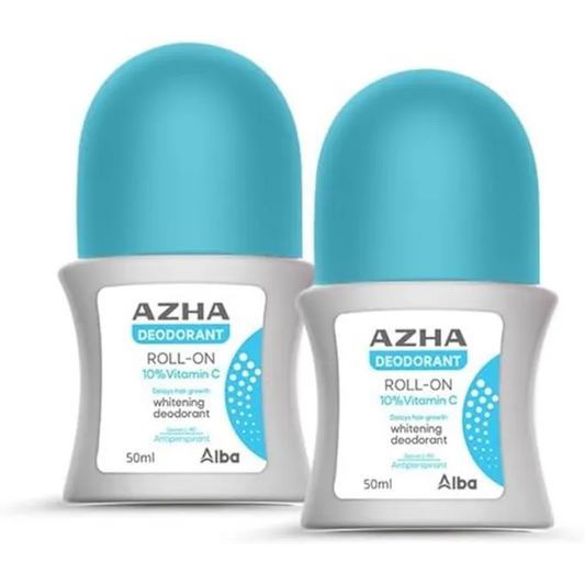 1+1 Azha | Roll-On Whitening Deodorant 10% Vitamin C | 60ml