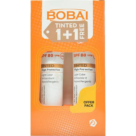 1+1 Bobai | Tinted Sunscreen Cream SPF80 | 60gm