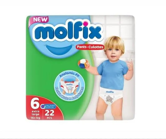 Molfix | Diapers Pants Extra Large Size 6 | 22 Pcs