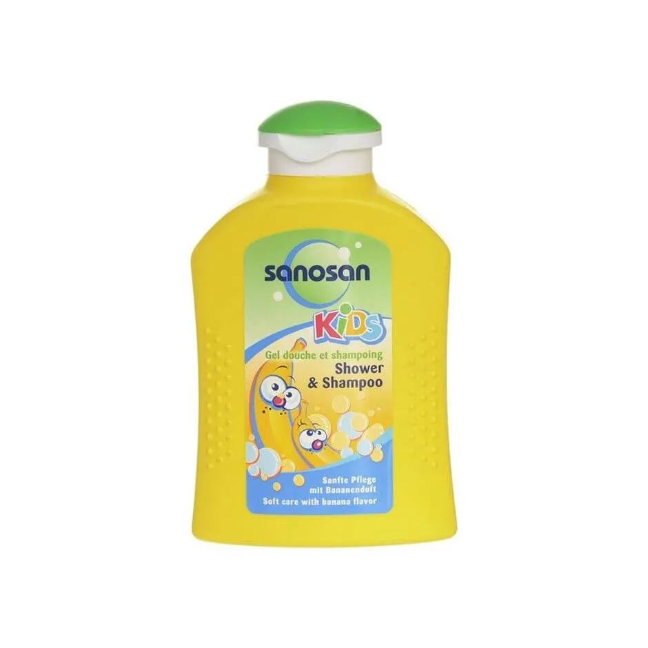 Sanosan | Shampoo & Shower Gel for Kids with Banana Scent | 250ml