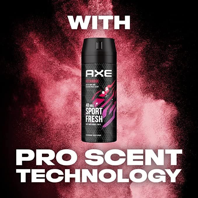 Axe Body Spray for Men Recharge 150ML (Pack of 2)