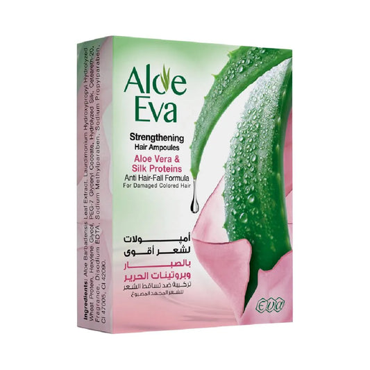 Aloe Eva | Aloe Vera and Silk Proteins Hair Ampoules | 4 Ampoules